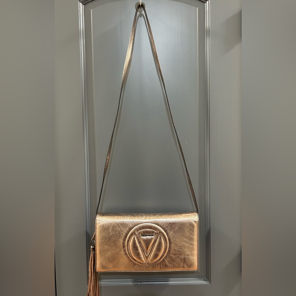 Valentino leather shoulder bag/crossbody/clutch - Bronze Metallic color - Picture 4 of 11